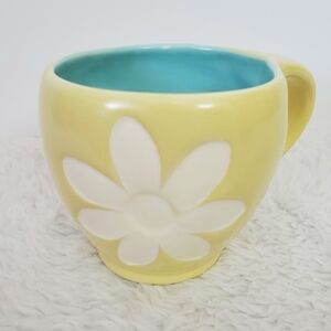 𝅺Hallmark Never An Ordinary Day Yellow Floral Ceramic Coffee Cup Mug 14 Oz